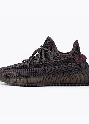 Кроссовки adidas yeezy 350 для мужчин изики адидас изи легкие удобные черные текстиль повседневные адики