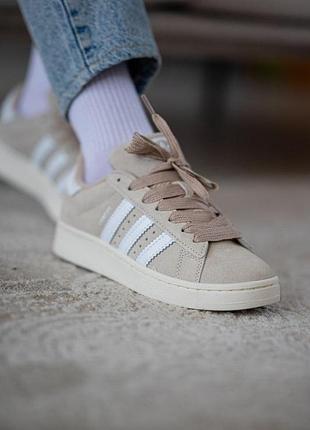 Мужские кроссовки adidas campus серые кроссы для мужчин замша удобные стильные