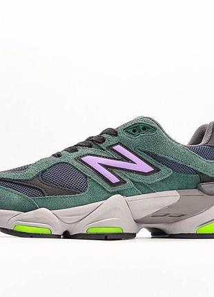 Женские кроссовки new balance 9060 зеленые замшевые нью беланс кроссы для женщин 38
