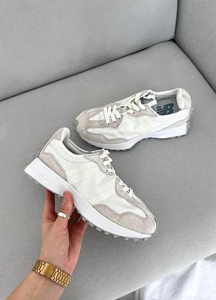 Жіночі кросівки new balance 327 сірі замшеві для жінок модні стильні