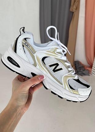 New balance 530 жіночі шкіряні кросівки білі стильні для жінок