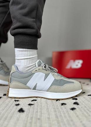 Жіночі кросівки new balance 327 сірі замшеві модні стильні для жінок