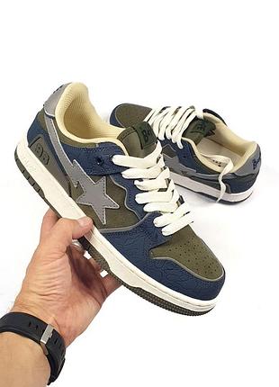 Чоловічі кросівки bape sk8 sta стильні та яскраві для повсякденного носіння 43