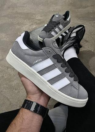 Кросівки adidas campus для чоловіків зручні сірі замші 37