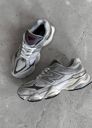 Кроссовки new balance 9060 женские, серые и черные универсальные кроссы нью баланс 41