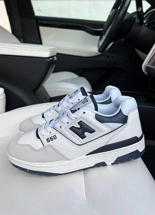 Жіночі кросівки new balance 550 для жінок повсякденні стильні білі ньюбики