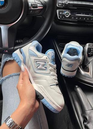 Кросівки new balance 550 для жінок білі стильні ньюбики повсякденні
