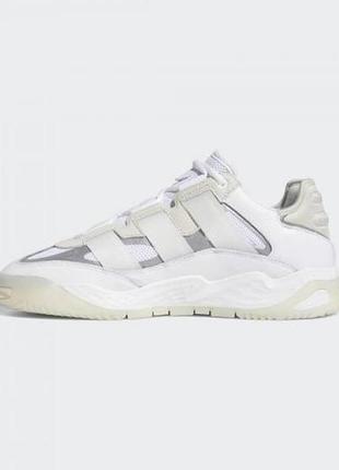 Мужские кроссовки adidas niteball белые удобные кожа/текстиль адики