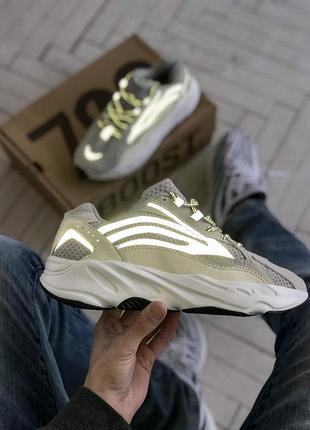 Мужские кроссовки adidas yeezy boost 700 кроссы адидас изи для мужчин адики изики повседневные тканевые стильн 38