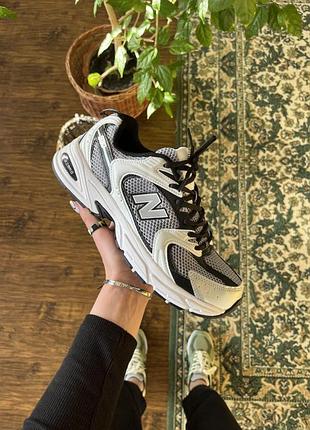 Кроссовки new balance 530 белые с сеткой для женщин стильные ньюбики 530 41