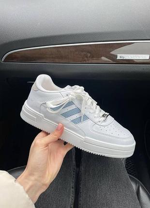 Жіночі кросівки adidas dass-ler для жінок адіки даслер стильні зручні білі кеди шкіра повсякденні