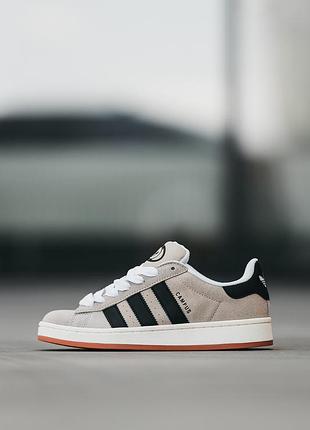 Мужские кроссовки adidas campus серые замшевые для мужчин кеды адики стильные повседневные удобные 37