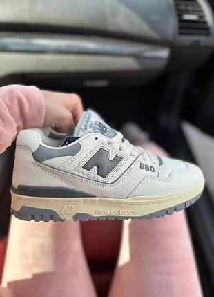 Жіночі кросівки new balance 550 білі стильні для жінок повсякденні ньюбики