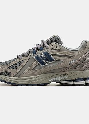Мужские кроссовки new balance 1906d серые кожа/сетка удобные легкие ньюбики 44