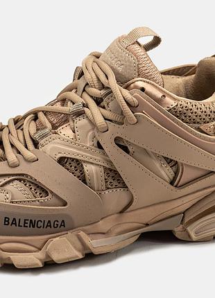 Жіночі кросівки balenciaga track 3.0 стильні бежеві брендові якісні для жінок
