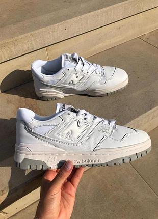 Кросівки new balance 550 білі для жінок стильні повсякденні ньюбики нью беланс