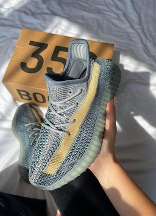 Женские кроссовки adidas yeezy boost 350 серые изики легкие тканевые для женщин стильные адидас 38