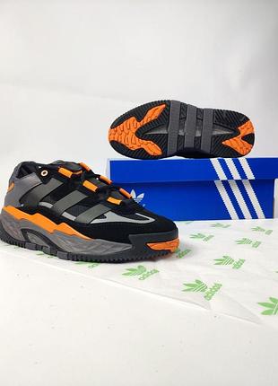Мужские кроссовки adidas niteball для мужчин черные адики стильные удобные повседневные 46