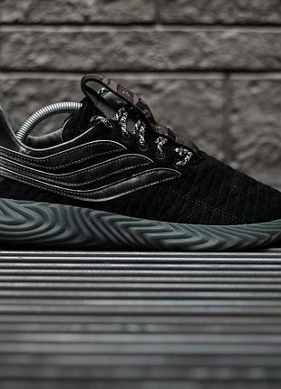 Adidas sobakov мужские кроссовки удобные, легкие, с замшей черные 44