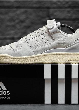 Мужские кроссовки adidas forum 84 low кроссы адидас форум для мужчин адики форумы повседневные замша удобные 43