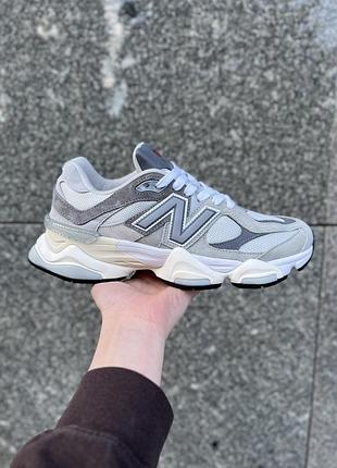 Нью беланс жіночі кроси new balance 9060 замшеві сірі для жінок