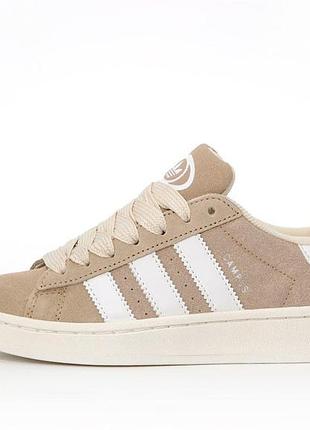 Женские кроссовки adidas campus бежевые для женщин замшевые адики 38