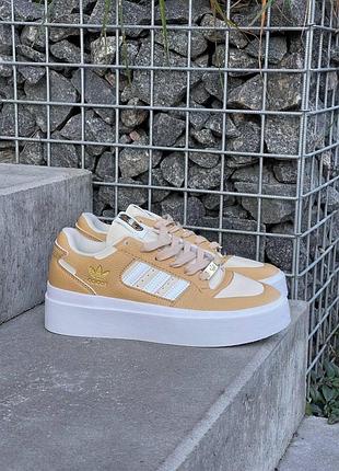 Женские кроссовки adidas forum bonega beige if4829 для женщин адики удобные кроссы для спорт 40