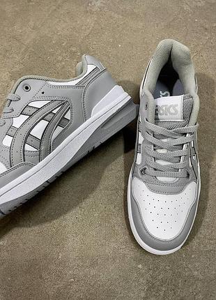 Мужские кроссовки asics ex89 white oyster асикс кроссы серые кожа/текстиль для мужчин удобные легкие 44