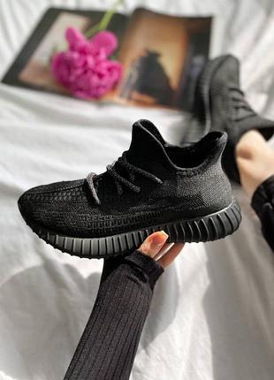 Мужские кроссовки adidas yeezy boost кроссы для мужчин адики черные стильные легкие изики ткань 41