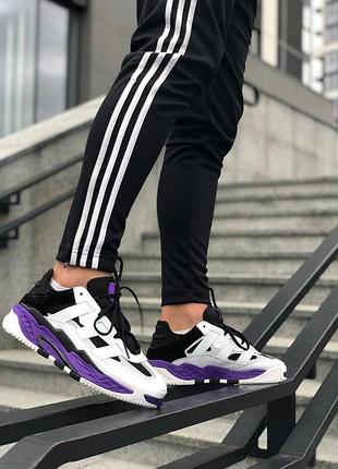 Кроссовки adidas niteball для мужчин удобные кеды адики кожа черные 43