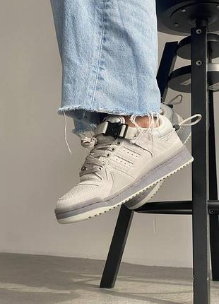 Adidas forum x bad bunny кроссы для мужчин форумы серые удобные легкие 42