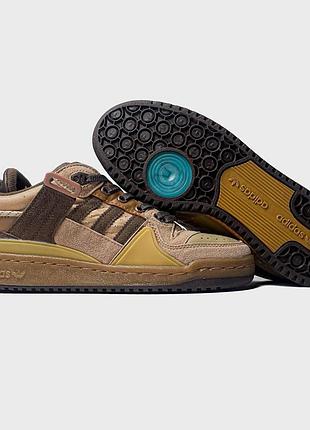 Кроссы adidas forum x bad bunny удобные легкие форумы для мужчин бежевые 42