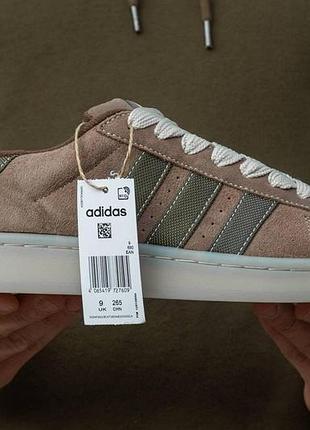 Кроси adidas campus для чоловіків кеди адіки зручні замша коричневі