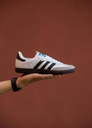 Чоловічі кросівки adidas samba кроси адідас самба ізики для чоловіків зручні замшеві легкі білі