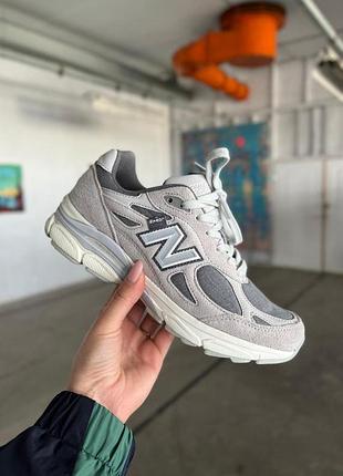 Женские кроссовки new balance 990, замшевые и модные серые кроссы для женщин 37