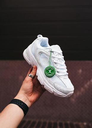 Жіночі кросівки new balance 530 білі з сіткою для жінок стильні повсякденні