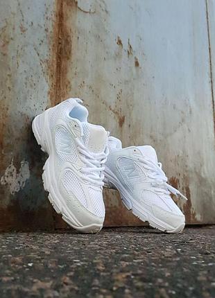 Жіночі шкіряні кросівки new balance 530 білі для жінок стильні модні