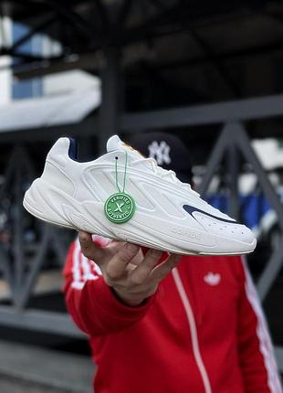 Мужские кроссовки adidas ozelia кроссы адидас для мужчин адики белые замша/сетка повседневные стильные удобные 45