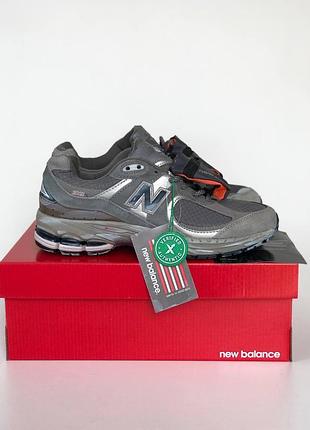 Мужские кроссовки new balance 2002r серые замшевые с современным дизайном и амортизацией нью баланс 44