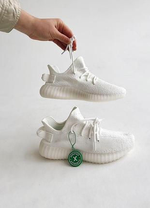Женские кроссовки adidas yeezy boost 350 белые удобные легкие изики для женщин адидас 45