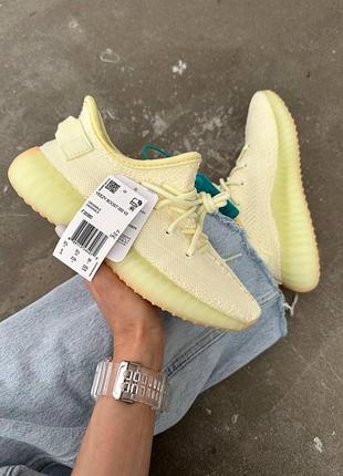 Удобные женские кроссовки adidas yeezy boost 350 изики адидас бежевые тканевые 38