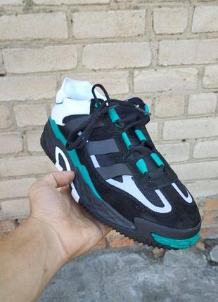 Кроси adidas niteball для чоловіків кеди адіки чорні зручні шкіра