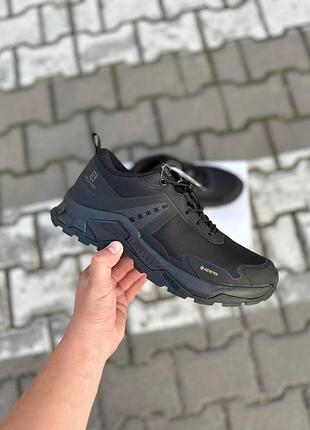 Мужские кроссовки salomon x raise 2 gtx зимние, черные спортивные саломон с мембраной gtx 46