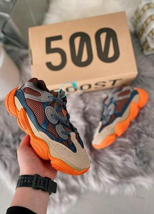 Кросівки adidas yeezy 500 для жінок легкі замша/текстиль з оригінальним дизайном ізікі адідас 42