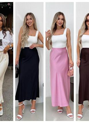 Жіночі шовкові спідниці, спідниця шовк армані, s m l xl, юбка жіноча xl, бежевий