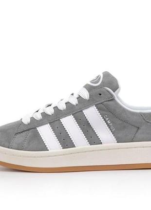 Мужские кроссовки adidas campus серые для мужчин замша удобные 37