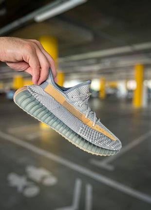 Кросівки adidas yeezy boost 350 ізики для жінок сірі тканеві адідас
