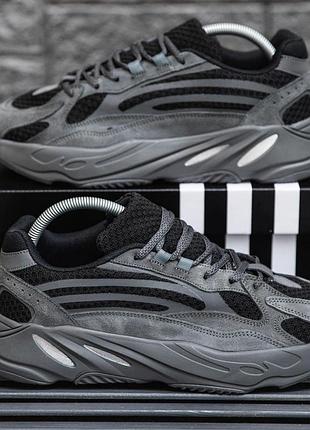 Adidas yeezy boost 700 изики для мужчин черные удобные легкие кроссы адидас изи