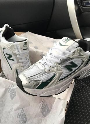 Кросівки new balance 530 з сіткою для жінок білі стильні