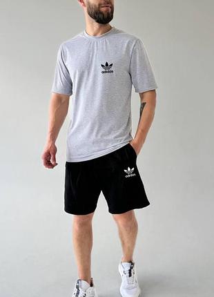 Чоловічий літній костюм adidas сірий 54